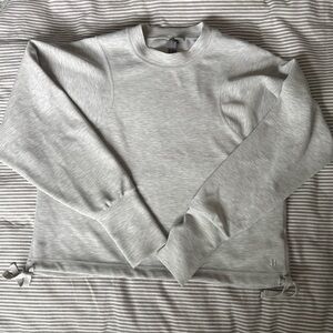 Sweaty Betty Light Gray Women’s  Crewneck Sweater Pull Over, Size Large